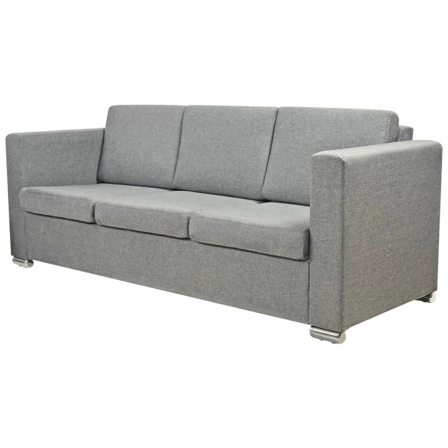 vidaXL 3-Sitzer-Sofa Stoff Hellgrau Modell 1