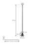 Lucande LED Stehlampe Linija 10030785 Dimmbar Modern in Schwarz aus Aluminium 1-flammig Wohnzimmerleuchte_5