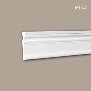 PROFHOME Wand- und Friesleisten Set, 14 Zierleisten, 28 m, weiß.