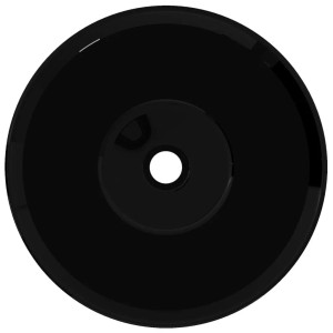 vidaXL Keramik Waschbecken Schwarz Rund 141927