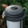 Petromax LED-Laterne PX-LM500, schwarz, spritzwassergeschützt, ideal für Camping.