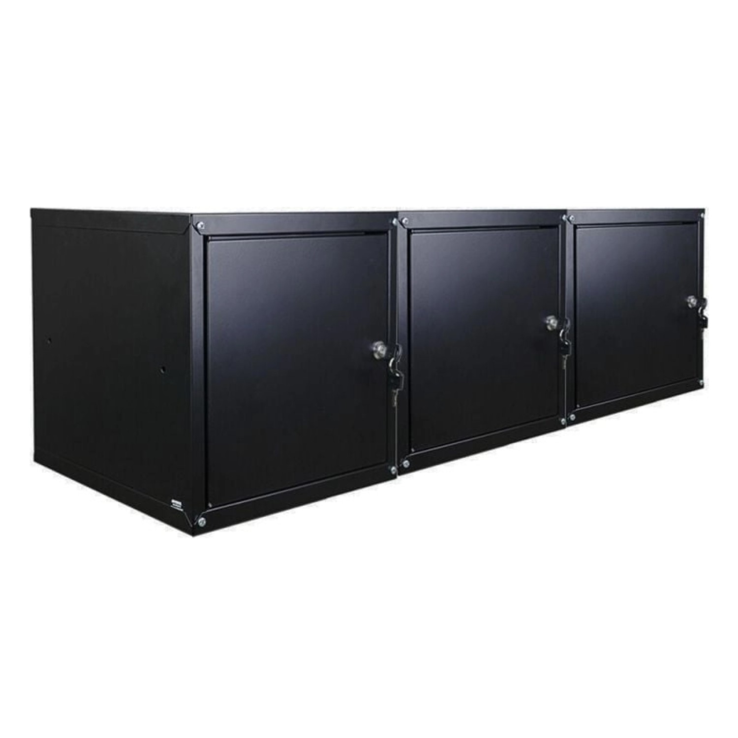 PROREGAL Mega Deal 3x Schließfachwürfel Cubic HxBxT 35 x 35 x 35 cm Schwarz günstig online kaufen