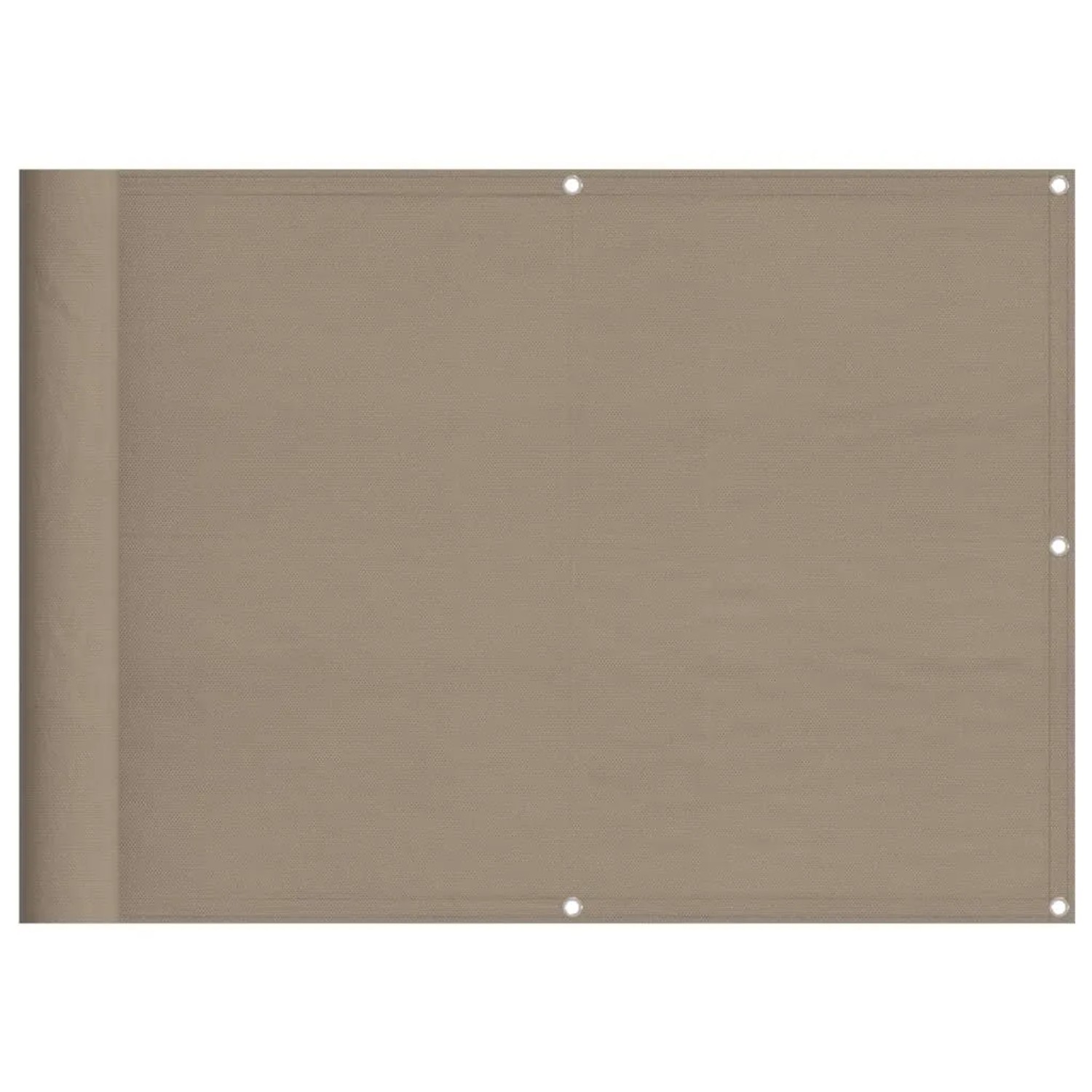 vidaXL Balkon-Sichtschutz Taupe 75x700 cm 100 % Polyester-Oxford 4000235 günstig online kaufen