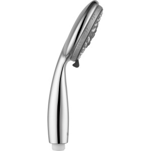 baliv Handbrause HBR-100.200, verchromt/anthrazit, mit 4 Strahlarten und Antikalk-Noppen.