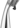 baliv Handbrause HBR-100.200, verchromt/anthrazit, mit 4 Strahlarten und Antikalk-Noppen.