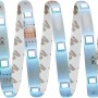 Aufgerolltes LED-Flexband RGB, 5 m, mit Fernbedienung. LED-Streifen mit selbstklebender Rückseite.