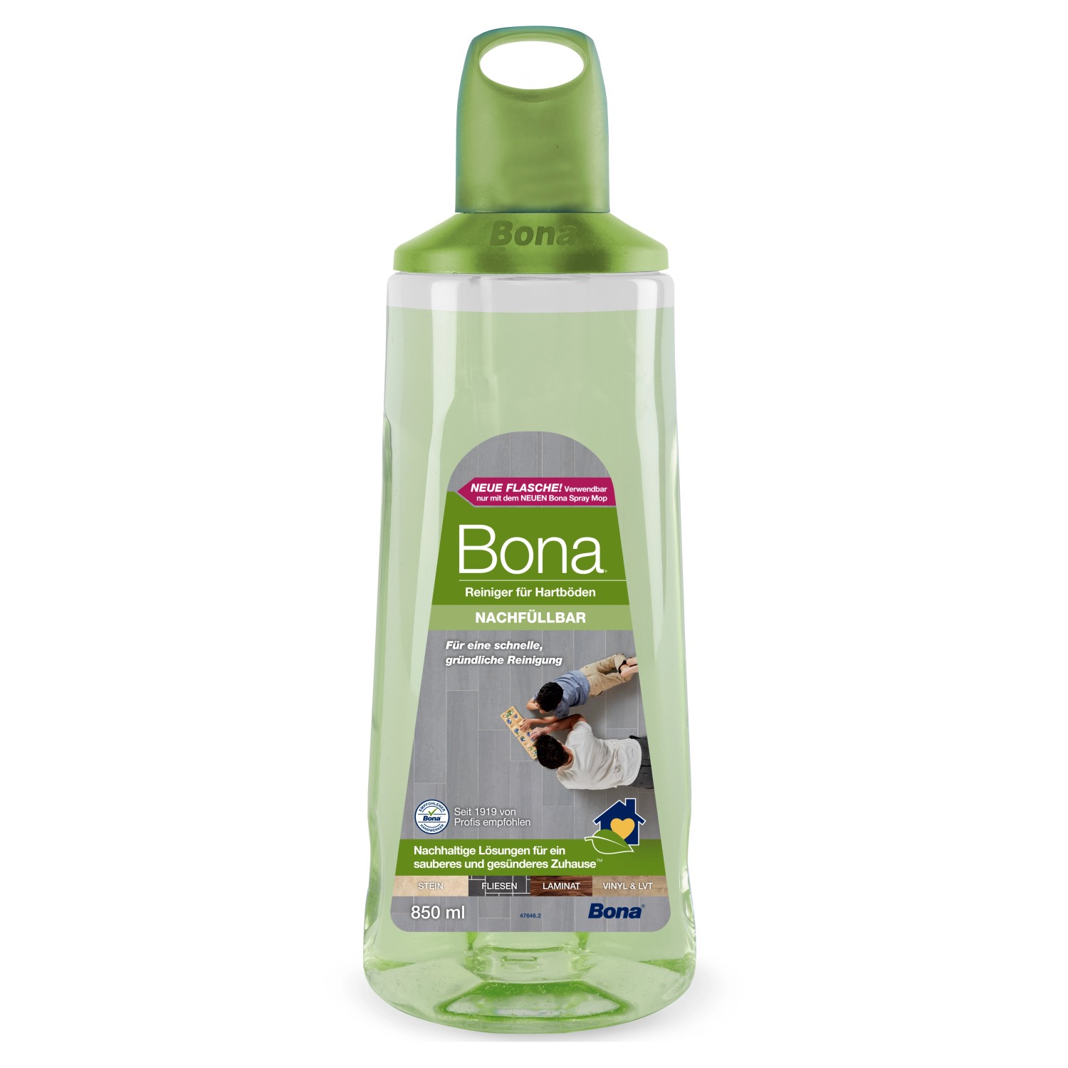 Bona Stein-, Fliesen- und Laminatreiniger Kartusche 850 ml