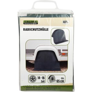 Calima Radschutzhülle für Reifen (14-16 Zoll) im transparenten Paket. Zubehör für Autoanhänger.
