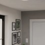Weiße, runde Eglo LED Deckenleuchte Connect-Z Rovito-Z (Ø 30cm) im Flur.