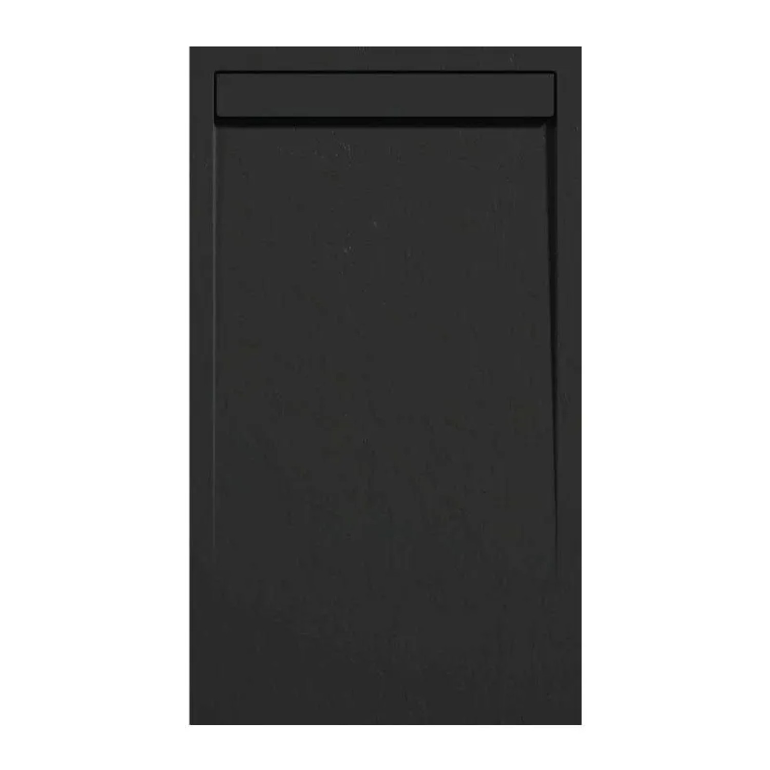 Mirlo Mineralguss Duschwanne Extra Flach Clever  Schwarz 80x80cm