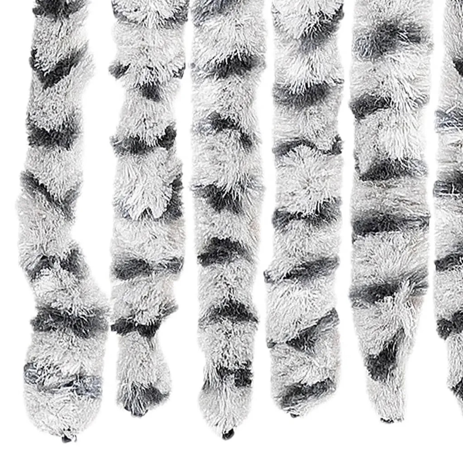 vidaXL Fliegenvorhang, hell- und dunkelgraue Chenille, 100x200 cm, flexibel und geräuscharm.