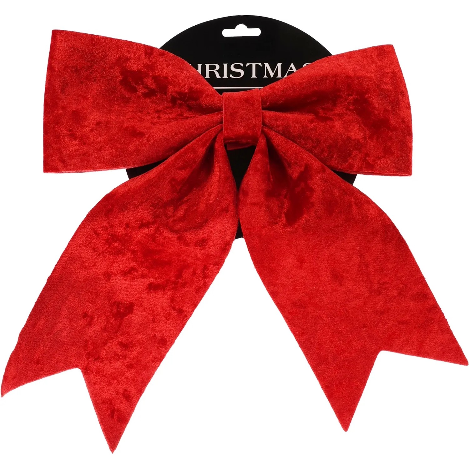 Weihnachts-Deko Samtschleife Polyester 29,5 x 31,5 cm Rot