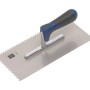 LUX Glättekelle Comfort, rostfrei, mit 4x4 mm Zahnung und ergonomischem Griff.