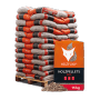 Palette Heizfuxx Holzpellets Red, 65 Säcke à 15kg. Brennstoff für Heizsysteme.