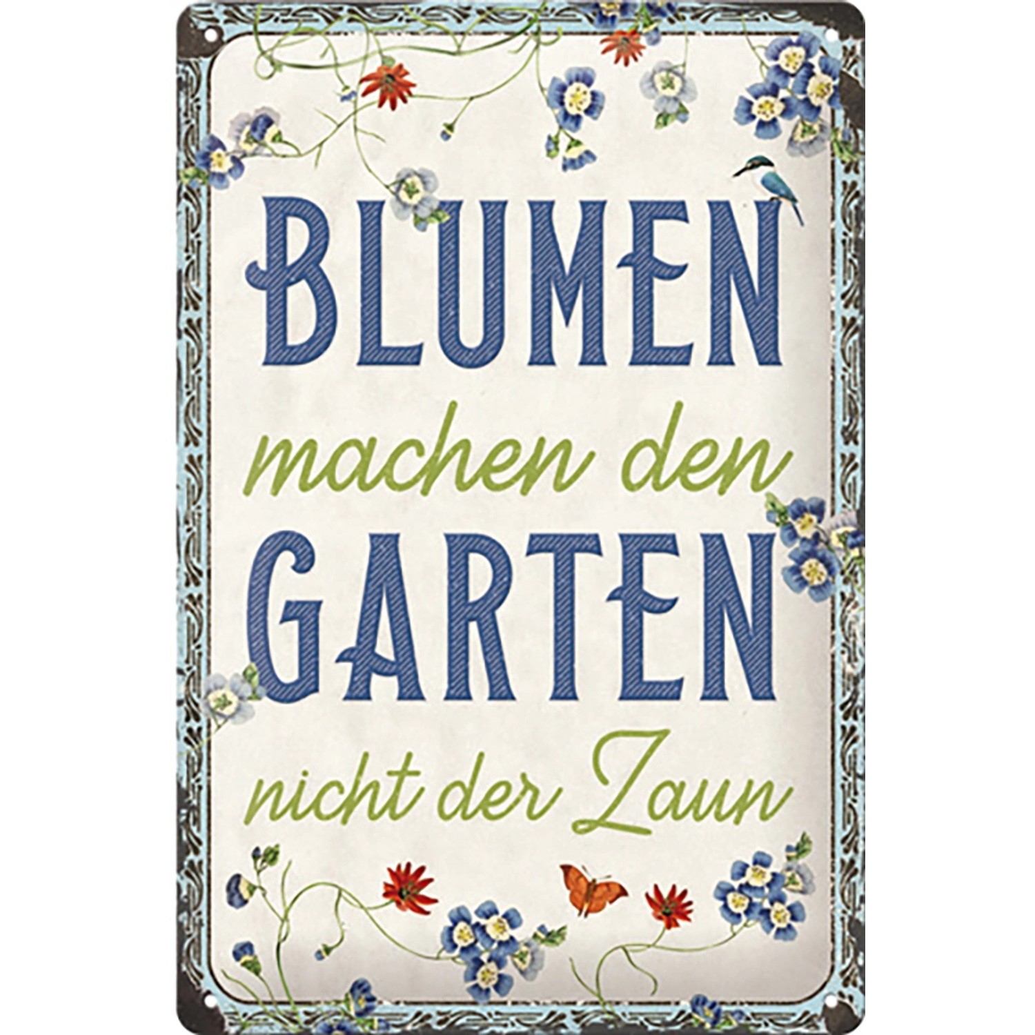 NostalgicArt Blechschild Blumen machen den Garten 20 cm x 30 cm kaufen