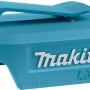 Makita Akku-USB Adapter 14,4-18V Solo, blaugrün, mit Gürtelclip.