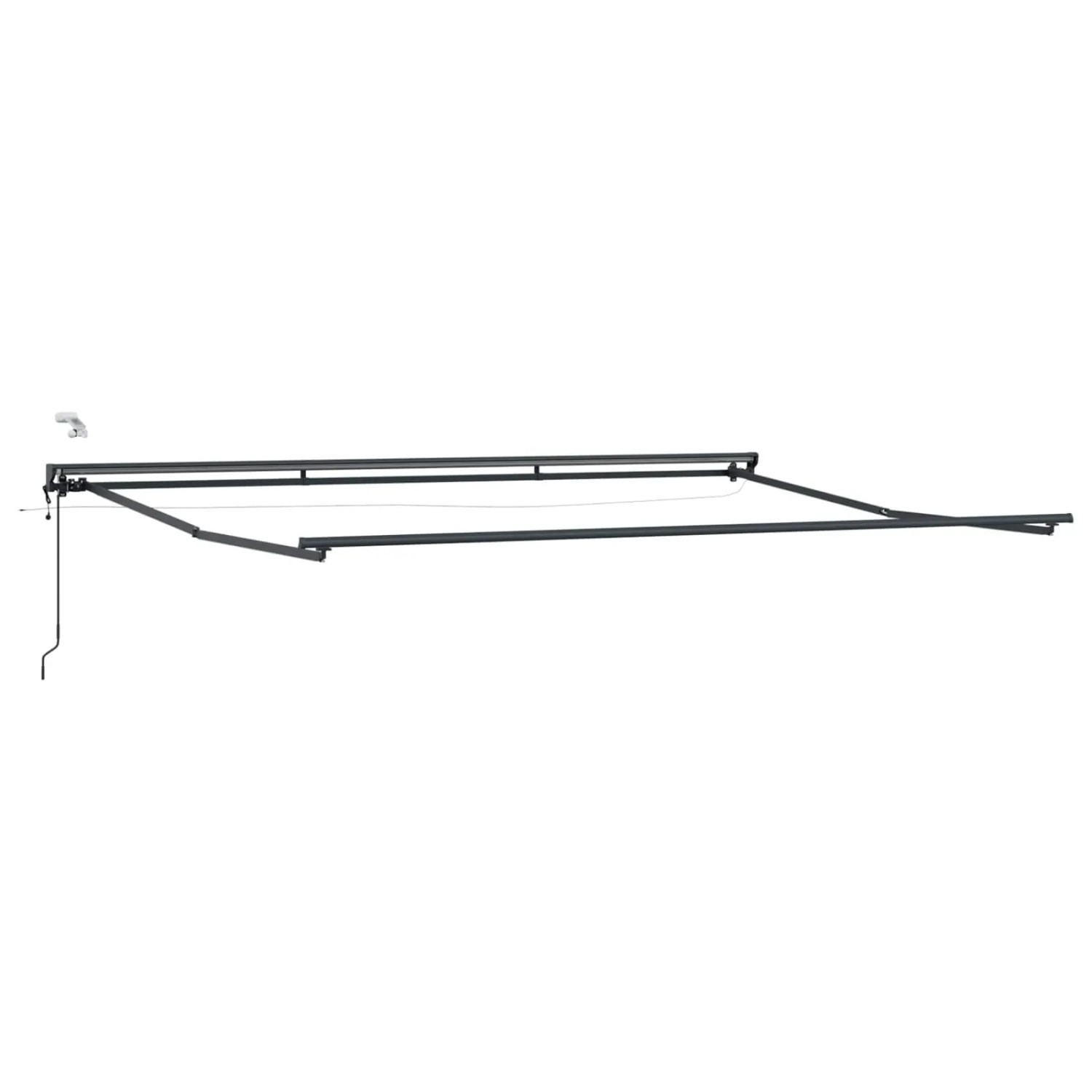 vidaXL Elektrische Markisenrahmen mit LEDs Anthrazit 4 x 3,5 m 42024852
