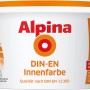Eimer Alpina Wandfarbe DIN-EN Weiß matt, 2,5 l für Innenräume.