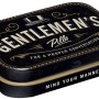 Nostalgic-Art Pillendose Gentlemen's Pills, Metalldose für Pfefferminzdragees.