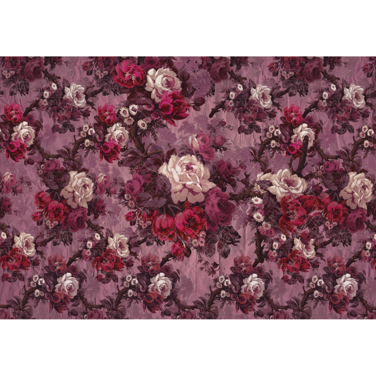 Sanders & Sanders Fototapete Blumen Rosa und Violett 400 x 280 cm 611869 günstig online kaufen