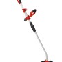 Einhell Akku-Rasentrimmer GE-CT 18/33 Li E-Solo, rot/silber, mit Zusatzhandgriff und Flowerguard.