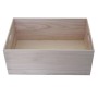 Naturbraune Holzbox MCW C20 (60x40x24cm) mit Tragegriffen zur Aufbewahrung.