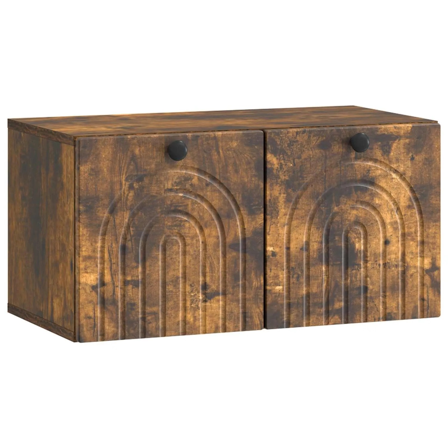 vidaXL Wandmontierter TV-Schrank Geräucherte Eiche 59,5 x 31 x 30 cm 898200