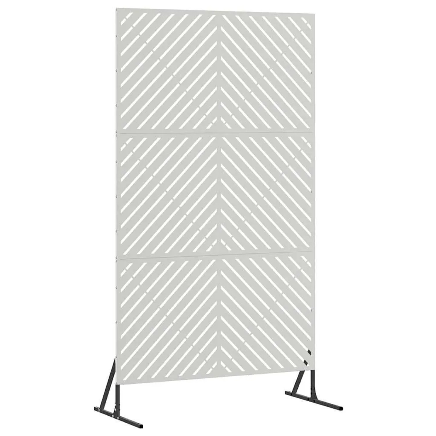 vidaXL Sichtschutz Grau 100 x 50 x 180 cm Stahl 868546 günstig online kaufen