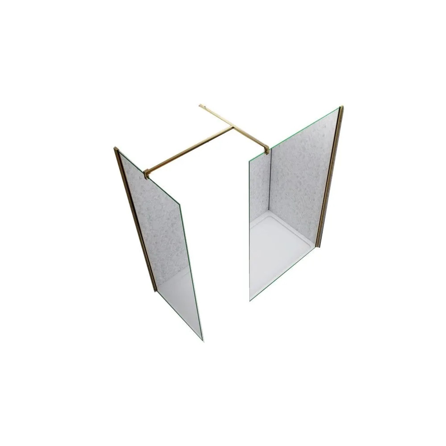 Duschparadies Walk-in Glas Duschkabine 80 x 70 x 200cm Klarglas 10mm Nano Glas Duschwand Mit 90cm Stabilierungsstange