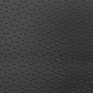 KARAT PVC-Bodenbelag Dots Schwarz Widerstandsfähig Pflegeleicht 120 x 400 x 0,2 cm