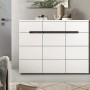 Inn.Furn Schuhkommode in Weiß und Grau 120 cm Cooper_5