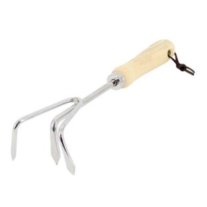 Galaflor Kleingeräte Set aus Edelstahl mit Holzgriff 5 Teile