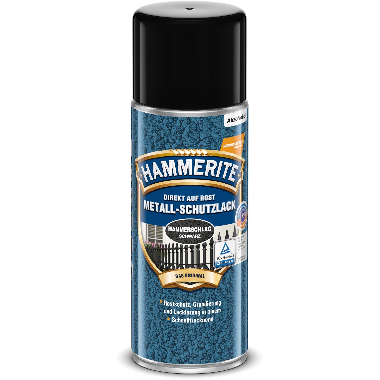 Hammerite Metall-Schutzlack-Spray Schwarz Hammerschlag 400 ml günstig online kaufen