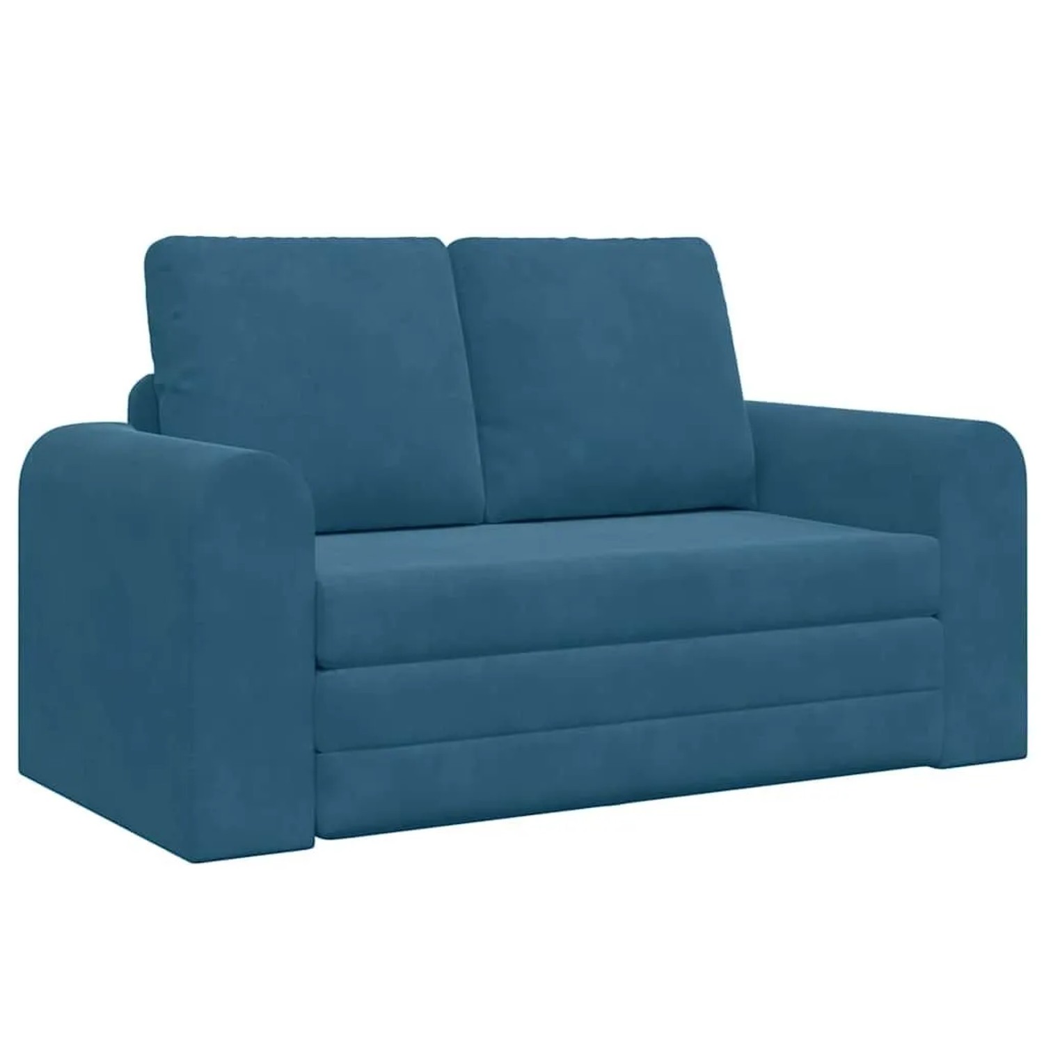 vidaXL Schlafsofa 60cm Blau Samt 4106683