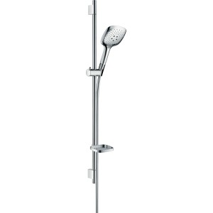 Hansgrohe Raindance Select E 150 Brauseset mit Brausestange, 3 Strahlarten, Chrom.