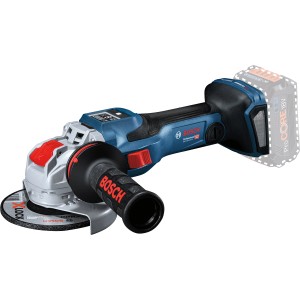 Bosch Professional Akku-Winkelschleifer GWX 18V-15 SC mit X-Lock und Zusatzhandgriff.