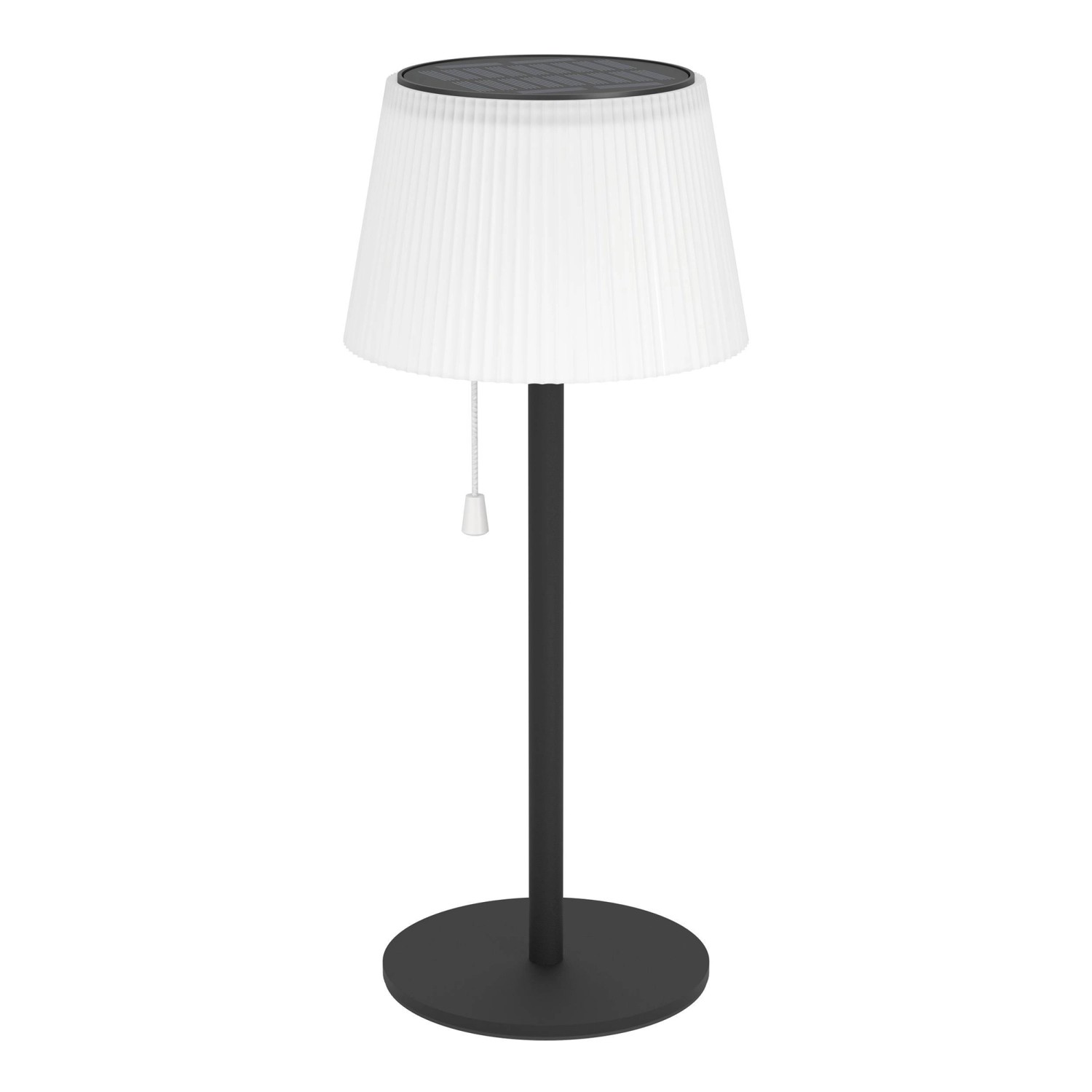EGLO Solar LED Akku Tischleuchte SCORDIANO Weiß-Schwarz m. Zugschalter IP44 günstig online kaufen