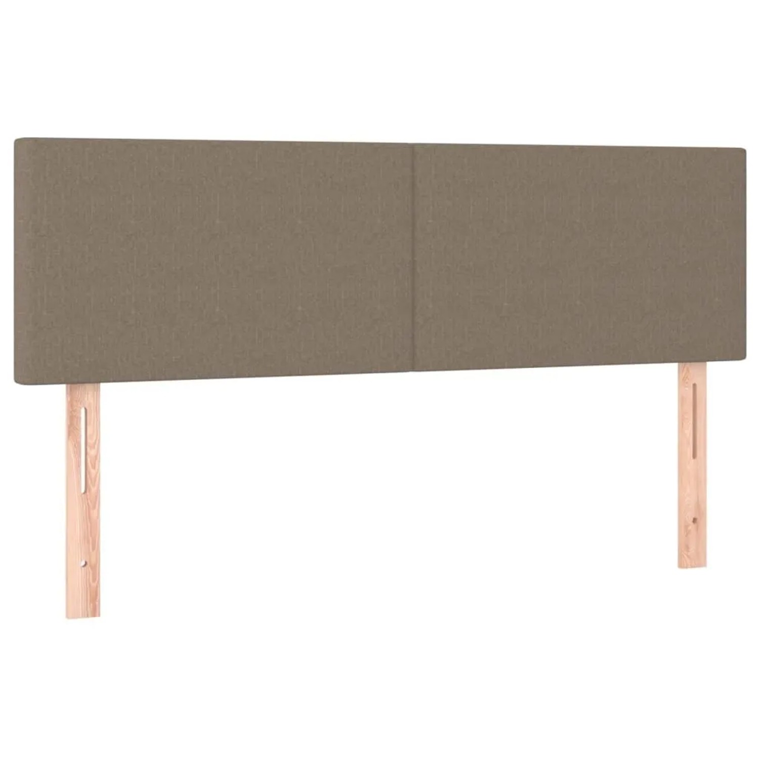 vidaXL Kopfteile 2 Stk Taupe 72x5x78/88 cm Stoff 345788