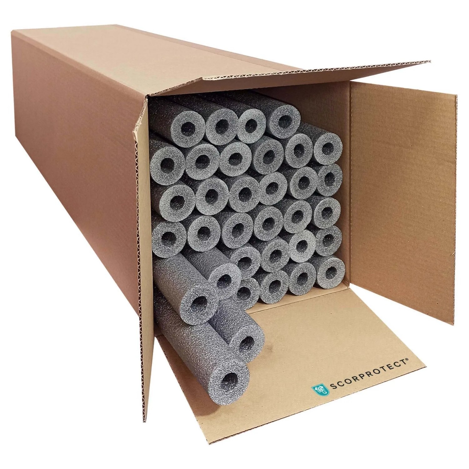 Scorprotect Karton Graue PE Rohrisolierung Angeschlitzt 15 X 13 X 1 Meter günstig online kaufen