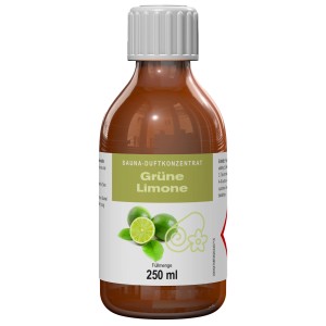 Eilo Sauna Duftkonzentrat Grüne Limone, 250ml Flasche für Saunaöfen & Zubehör.