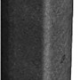 Schwarzer Terrasoft Kantenschutz, 1000 mm, aus Gummigranulat für Bordsteine und Hausecken.
