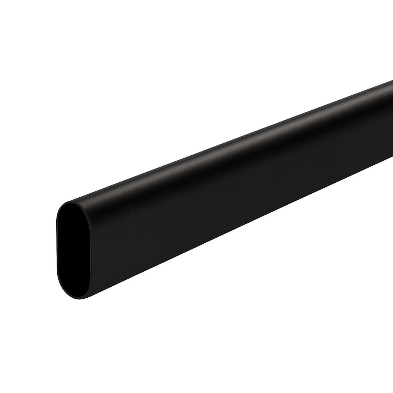 SOTECH Schrankstange Oval 30 x 15 mm 1000 mm Schwarz