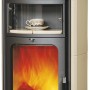 Hark Dauerbrand Kaminofen Opera-B Creme, 7 kW, mit Warmhaltefach und Automatik.