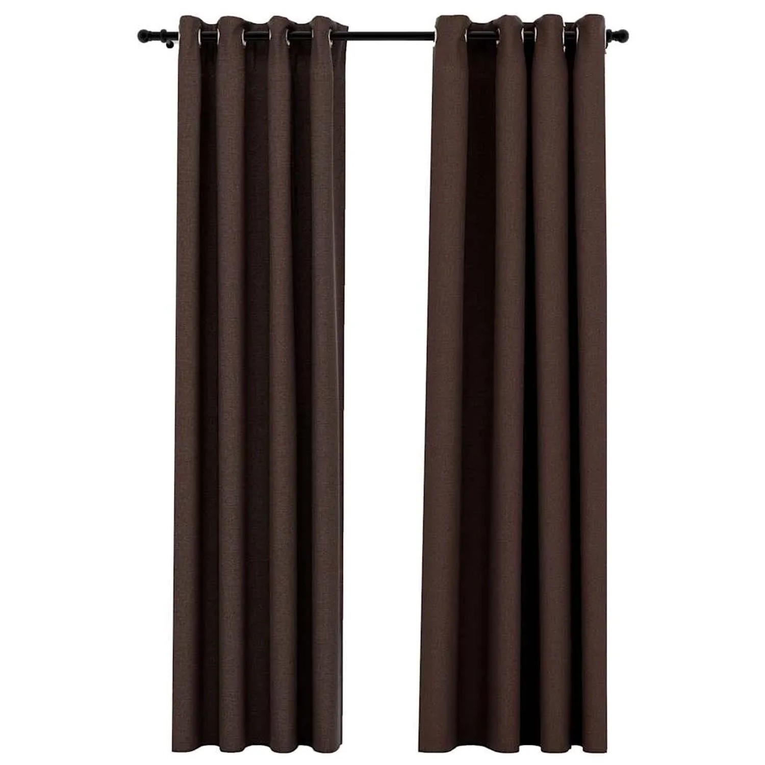 vidaXL Verdunkelungsvorhänge Ösen Leinenoptik 2 Stk Taupe 140x245 cm 321202