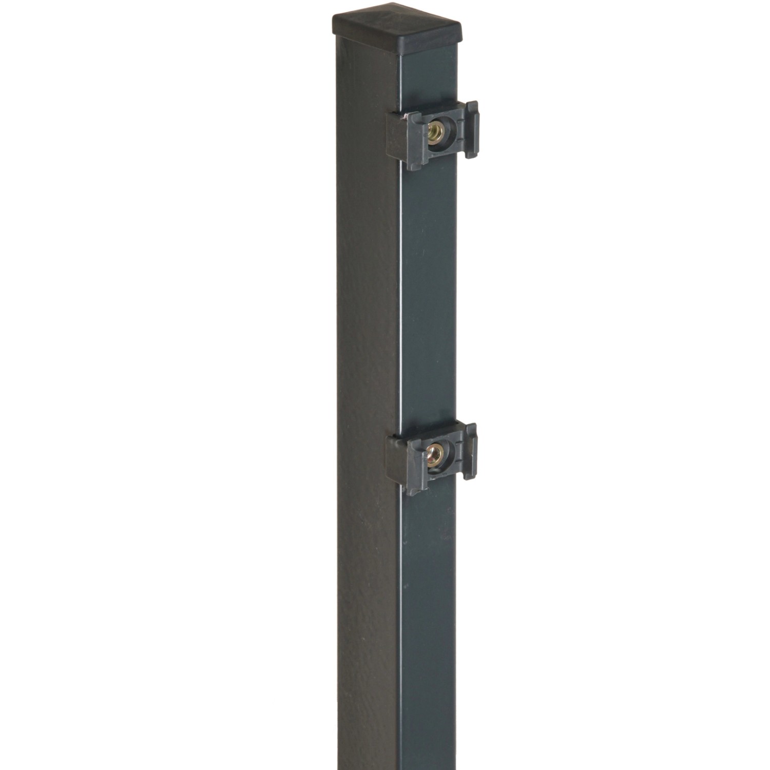 Vierkant-Zaunpfosten für Doppelstabmatten  6 cm x 4 cm x 240 cm Anthrazit