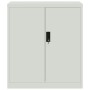 Hellgrauer vidaXL Aktenschrank aus Stahl, abschließbar, 79x40x90 cm. Büroschrank für Akten.