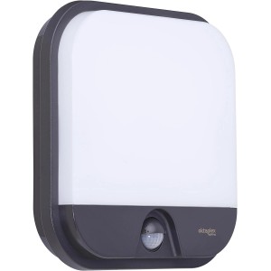 Oktaplex Cera Außenwandleuchte mit Bewegungsmelder, anthrazitfarben, 1850lm, IP54.