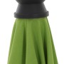 Detailaufnahme: Grüner Siena Garden Marktschirm (180 cm) mit schwarzer Spitze.