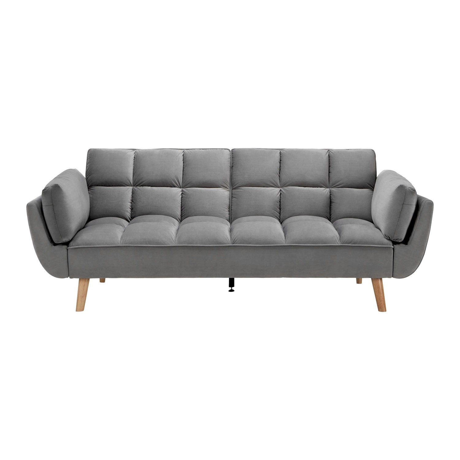 Bessagi Home Schlafsofa Cora Grau Samt