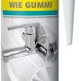Schwarzes Bad-Silikon „Wie Gummi“ (310 ml) von Lugato für dichte Fugen in Bad, Dusche und Küche.